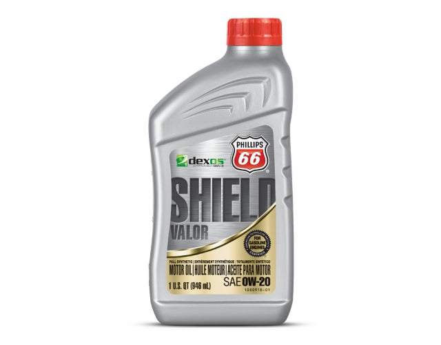 PHILLIPS 66 SHIELD VALOR DEXOS 1 FULL SYN. 0W20 - 1 Quart (0,946l)